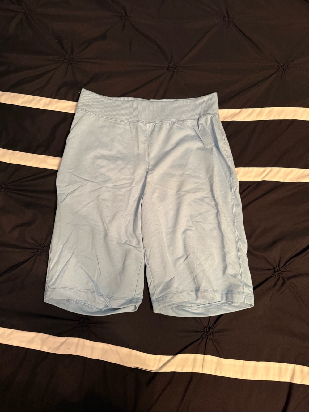Light Blue Cotton Shorts